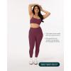imageButtery Soft Workout Leggings for Women  High Waisted No Front Seam Gym Leggings Yoga Pants  FlexFlowBordeaux