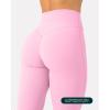 imageButtery Soft Workout Leggings for Women  High Waisted No Front Seam Gym Leggings Yoga Pants  FlexFlowBubblegum