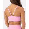 imageThin Spaghetti Strap Sports Bra for Women  Medium Support Buttery Soft Scoop Neck Workout Yoga Bras  FlexFlowBubblegum
