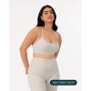 imageThin Spaghetti Strap Sports Bra for Women  Medium Support Buttery Soft Scoop Neck Workout Yoga Bras  FlexFlowMoon