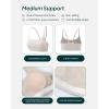 imageThin Spaghetti Strap Sports Bra for Women  Medium Support Buttery Soft Scoop Neck Workout Yoga Bras  FlexFlowMoon