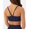 imageThin Spaghetti Strap Sports Bra for Women  Medium Support Buttery Soft Scoop Neck Workout Yoga Bras  FlexFlowTwilight