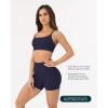 imageThin Spaghetti Strap Sports Bra for Women  Medium Support Buttery Soft Scoop Neck Workout Yoga Bras  FlexFlowTwilight
