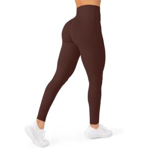 imageButtery Soft Workout Leggings for Women  High Waisted No Front Seam Gym Leggings Yoga Pants  FlexFlowCocoa