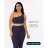 imageAsymmetrical Sports One Shoulder Bra for Women  Low Support One Strap Bra Workout Top Removable Pads  FlexFlowTwilight