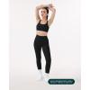 imageButtery Soft Sports Bras for Women  High Support Low Scoop Neck U Back Padded Yoga Gym Workout Bra  FlexFlowBlack