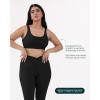 imageButtery Soft Sports Bras for Women  High Support Low Scoop Neck U Back Padded Yoga Gym Workout Bra  FlexFlowBlack