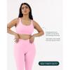 imageButtery Soft Sports Bras for Women  High Support Low Scoop Neck U Back Padded Yoga Gym Workout Bra  FlexFlowBubblegum