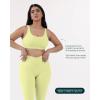 imageButtery Soft Sports Bras for Women  High Support Low Scoop Neck U Back Padded Yoga Gym Workout Bra  FlexFlowLemonade