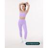 imageButtery Soft Sports Bras for Women  High Support Low Scoop Neck U Back Padded Yoga Gym Workout Bra  FlexFlowLilac