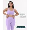 imageButtery Soft Sports Bras for Women  High Support Low Scoop Neck U Back Padded Yoga Gym Workout Bra  FlexFlowLilac
