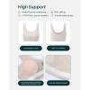 imageButtery Soft Sports Bras for Women  High Support Low Scoop Neck U Back Padded Yoga Gym Workout Bra  FlexFlowMoon