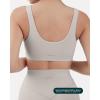 imageButtery Soft Sports Bras for Women  High Support Low Scoop Neck U Back Padded Yoga Gym Workout Bra  FlexFlowMoon
