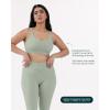 imageButtery Soft Sports Bras for Women  High Support Low Scoop Neck U Back Padded Yoga Gym Workout Bra  FlexFlowSage