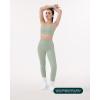 imageButtery Soft Sports Bras for Women  High Support Low Scoop Neck U Back Padded Yoga Gym Workout Bra  FlexFlowSage