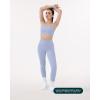 imageButtery Soft Sports Bras for Women  High Support Low Scoop Neck U Back Padded Yoga Gym Workout Bra  FlexFlowSeabreeze