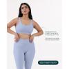 imageButtery Soft Sports Bras for Women  High Support Low Scoop Neck U Back Padded Yoga Gym Workout Bra  FlexFlowSeabreeze