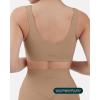 imageButtery Soft Sports Bras for Women  High Support Low Scoop Neck U Back Padded Yoga Gym Workout Bra  FlexFlowSienna