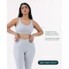 imageButtery Soft Sports Bras for Women  High Support Low Scoop Neck U Back Padded Yoga Gym Workout Bra  FlexFlowSilver