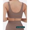 imageButtery Soft Sports Bras for Women  High Support Low Scoop Neck U Back Padded Yoga Gym Workout Bra  FlexFlowTeak