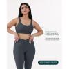 imageButtery Soft Sports Bras for Women  High Support Low Scoop Neck U Back Padded Yoga Gym Workout Bra  FlexFlowThunder
