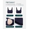 imageButtery Soft Sports Bras for Women  High Support Low Scoop Neck U Back Padded Yoga Gym Workout Bra  FlexFlowTwilight
