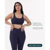 imageButtery Soft Sports Bras for Women  High Support Low Scoop Neck U Back Padded Yoga Gym Workout Bra  FlexFlowTwilight