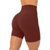 imageButtery Soft Yoga Workout Shorts for Women  High Waisted Butt Sculpting 4quot ampamp 6quot Gym Biker Shorts  FlexFlowChocolate