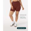 imageButtery Soft Yoga Workout Shorts for Women  High Waisted Butt Sculpting 4quot ampamp 6quot Gym Biker Shorts  FlexFlowChocolate