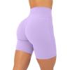 imageButtery Soft Yoga Workout Shorts for Women  High Waisted Butt Sculpting 4quot ampamp 6quot Gym Biker Shorts  FlexFlowLilac
