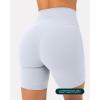 imageButtery Soft Yoga Workout Shorts for Women  High Waisted Butt Sculpting 4quot ampamp 6quot Gym Biker Shorts  FlexFlowSilver