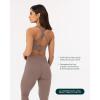imageCriss Cross Back High Impact Sports Bras for Women  High Support Scoop Neck Padded Workout Bra  FlexFlowTeak