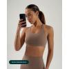 imageCriss Cross Back High Impact Sports Bras for Women  High Support Scoop Neck Padded Workout Bra  FlexFlowTeak