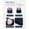 imageCriss Cross Back High Impact Sports Bras for Women  High Support Scoop Neck Padded Workout Bra  FlexFlowTwilight