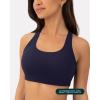 imageCriss Cross Back High Impact Sports Bras for Women  High Support Scoop Neck Padded Workout Bra  FlexFlowTwilight