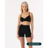 imageCrossOver Sports Bra for Women  Low Support Adjustable Cami Straps Cross Front Workout Yoga Bras  FlexFlowBlack
