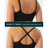 imageCrossOver Sports Bra for Women  Low Support Adjustable Cami Straps Cross Front Workout Yoga Bras  FlexFlowBlack