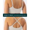 imageCrossOver Sports Bra for Women  Low Support Adjustable Cami Straps Cross Front Workout Yoga Bras  FlexFlowMoon
