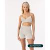 imageCrossOver Sports Bra for Women  Low Support Adjustable Cami Straps Cross Front Workout Yoga Bras  FlexFlowMoon