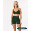 imageCrossOver Sports Bra for Women  Low Support Adjustable Cami Straps Cross Front Workout Yoga Bras  FlexFlowPine Green