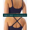 imageCrossOver Sports Bra for Women  Low Support Adjustable Cami Straps Cross Front Workout Yoga Bras  FlexFlowTwilight