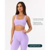 imageCurve Hem Scoop Neck Sports Bra for Women  Medium Support Buttery Soft Low Cut Workout Yoga Bras  FlexFlowLilac