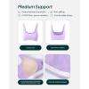 imageCurve Hem Scoop Neck Sports Bra for Women  Medium Support Buttery Soft Low Cut Workout Yoga Bras  FlexFlowLilac