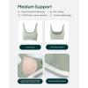 imageCurve Hem Scoop Neck Sports Bra for Women  Medium Support Buttery Soft Low Cut Workout Yoga Bras  FlexFlowSage