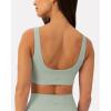 imageCurve Hem Scoop Neck Sports Bra for Women  Medium Support Buttery Soft Low Cut Workout Yoga Bras  FlexFlowSage