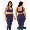 imageCurve Hem Scoop Neck Sports Bra for Women  Medium Support Buttery Soft Low Cut Workout Yoga Bras  FlexFlowTwilight