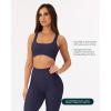imageCurve Hem Scoop Neck Sports Bra for Women  Medium Support Buttery Soft Low Cut Workout Yoga Bras  FlexFlowTwilight