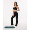imageHigh Waisted Flare Leggings for Women  Buttery Soft Bell Bottom Workout Flared Wide Leg Yoga Pants  FlexFlowBlack
