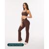imageHigh Waisted Flare Leggings for Women  Buttery Soft Bell Bottom Workout Flared Wide Leg Yoga Pants  FlexFlowCocoa