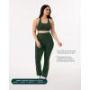 imageHigh Waisted Flare Leggings for Women  Buttery Soft Bell Bottom Workout Flared Wide Leg Yoga Pants  FlexFlowPine Green